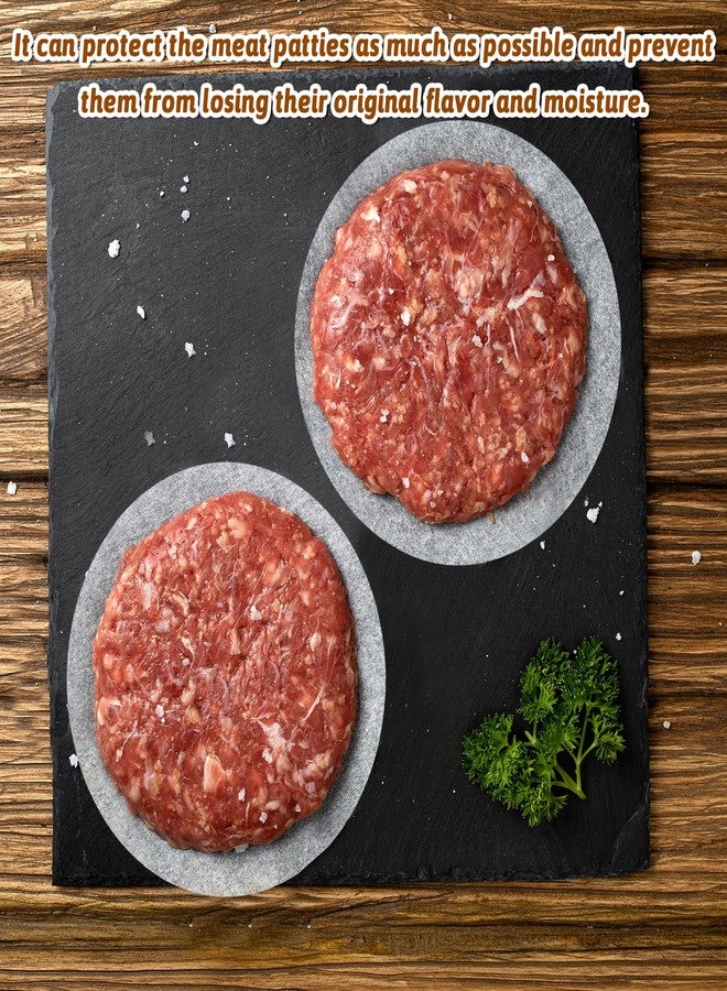 Exircy 500 PCS Hamburger Patty Paper Round, 4.5 Inch Hamburger Parchment Paper Non Stick Food Grade Burger Sheets for Burger Press, Patty Serperate and Cake Baking - Image 5