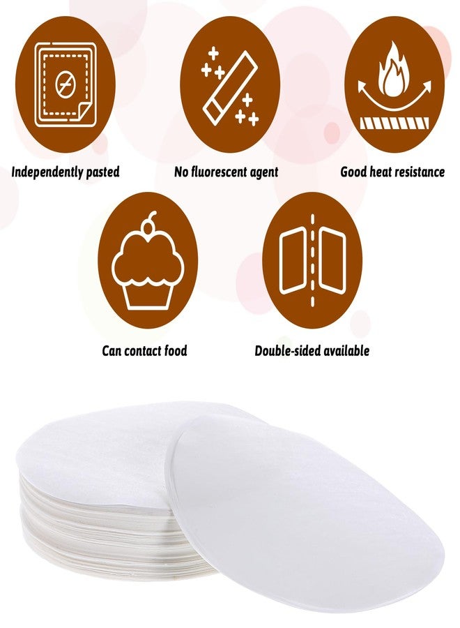 Exircy 500 PCS Hamburger Patty Paper Round, 4.5 Inch Hamburger Parchment Paper Non Stick Food Grade Burger Sheets for Burger Press, Patty Serperate and Cake Baking - Image 3