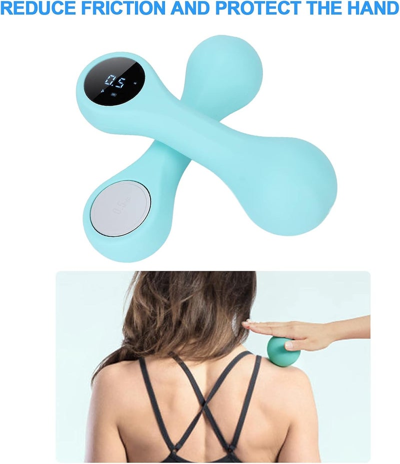 klarako Rechargeable Intelligent Dumbbell, Portable Household Fitness Dumbbell,Soft Silicone Bodybuilding Yoga Dumbbell Weight Loss Dumbbell Suitable For Women, With Phone App Courses 0.5kg - Image 4