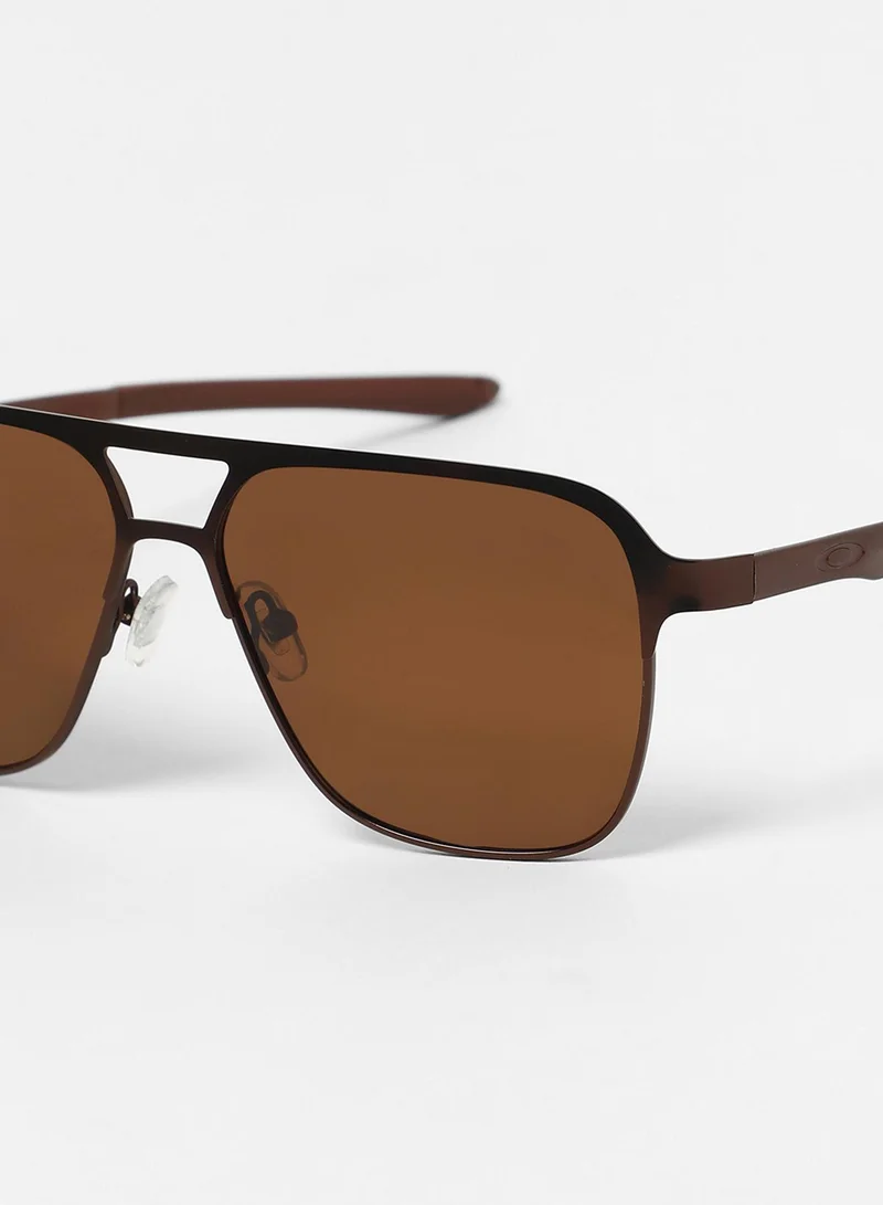 Haute Sauce The Classic Rectangular Aviator Sunglasses - Chocolate Brown