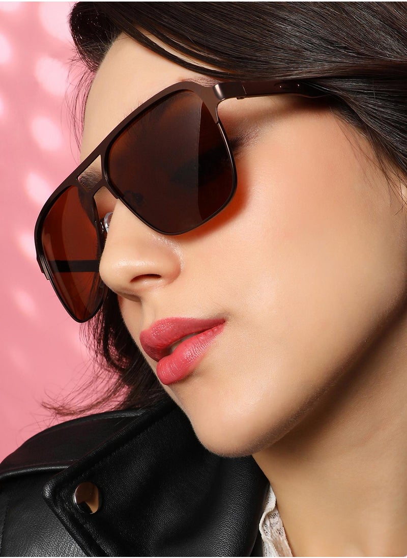 The Classic Rectangular Aviator Sunglasses - Chocolate Brown - pzsku/Z7178358E28837F96FD61Z/45/_/1741336912/ba9fa5f4-af4a-4d57-8037-2c196a6bdf7e