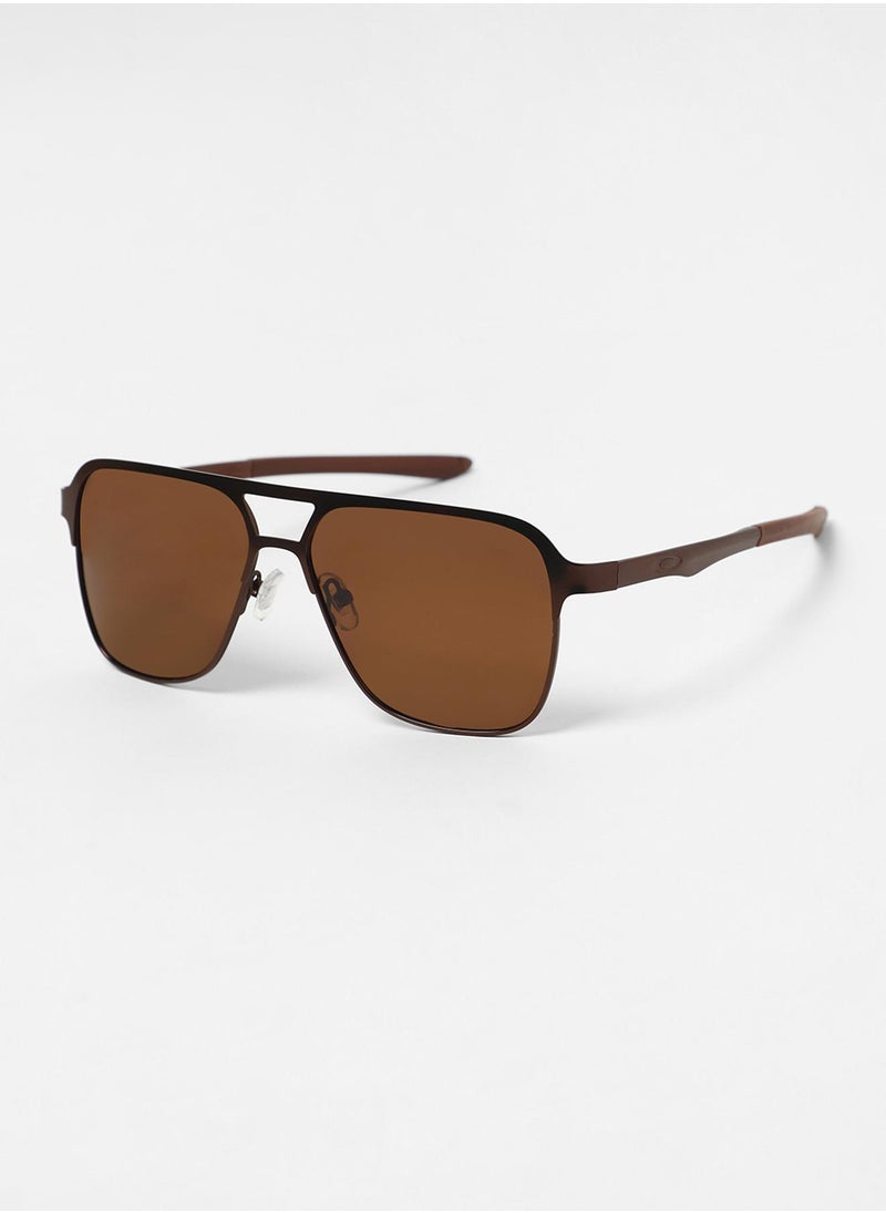 The Classic Rectangular Aviator Sunglasses - Chocolate Brown - pzsku/Z7178358E28837F96FD61Z/45/_/1741336913/b1975be8-df3b-425d-aa55-883257137112