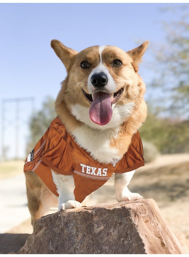 Pets First Ncaa College Texas Longhorns Mesh Jersey For Dogs & Cats, XLarge. Licensed Big Dog Jersey With Your Favorite Football/Basketball College Team - Image 3