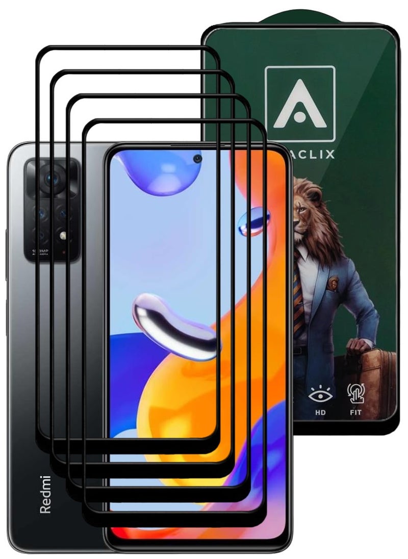 ACLIX 4 Pieces Antistatic ESD Dustproof Premium Quality High Definition Tempered Glass Screen Protector Designed For Xiaomi Redmi Note 11 Pro - Image 1