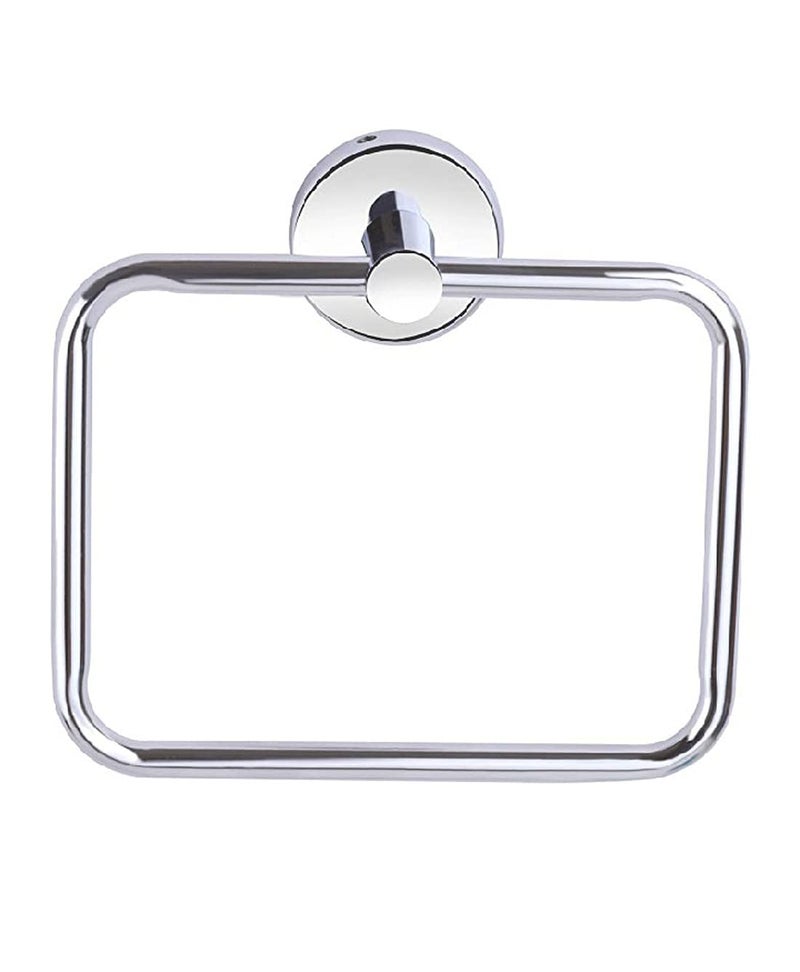 iSTAR Stainless Steel 304 Grade Chrome Finished Square Ring/Towel Ring/Napkin Holder/Towel Hanger(Pack of 1, Silver) - Image 3