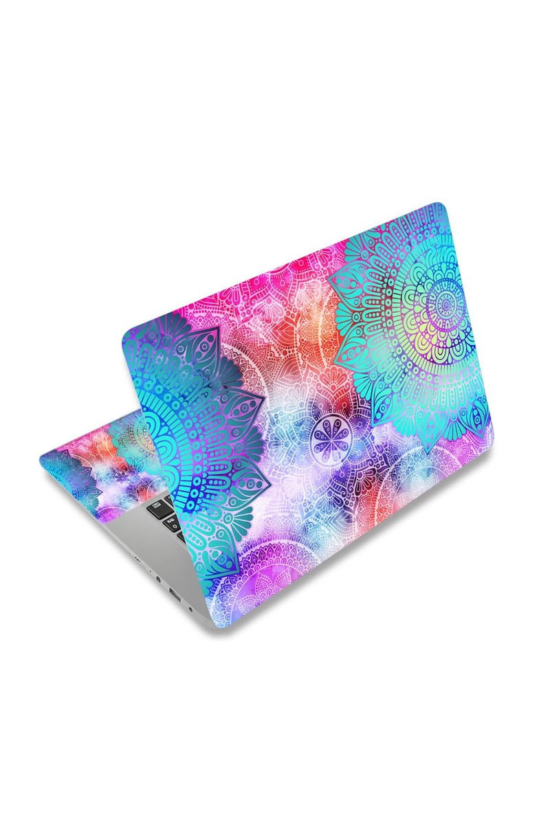 HAPPYLIVE SHOPPING Laptop Skin Sticker Decal,12" 13" 13.3" 14" 15" 15.4" 15.6" Laptop Skin Sticker Protector Cover for Toshiba Hp Samsung Dell Apple Acer Leonovo Sony Asus Laptop Notebook (Mandala Arts) - Image 1
