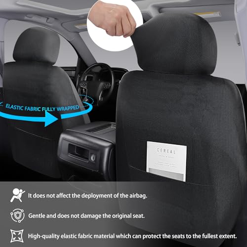 NS YOLO Leather Car Seat Covers,Universal Fit for Most Cars,SUVs and Sedans,Waterproof Luxury Leatherette Cushions, 5 Seats Protectors (Black and Red, Full Set-5 Seats(Front and Rear)) - Image 4