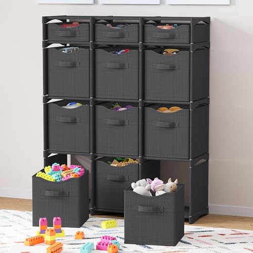 NEATERIZE Cube Storage Organizer with Storage Bins Included - The Perfect Closet Organizers and Storage Solution. Includes 12 Storage Cubes, Great For Toy Storage, Closet Storage, Clothes Storage (Pink) - Image 3