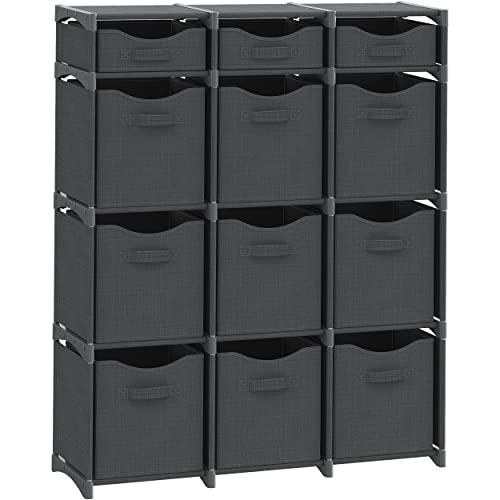 NEATERIZE Cube Storage Organizer with Storage Bins Included - The Perfect Closet Organizers and Storage Solution. Includes 12 Storage Cubes, Great For Toy Storage, Closet Storage, Clothes Storage (Pink) - Image 1