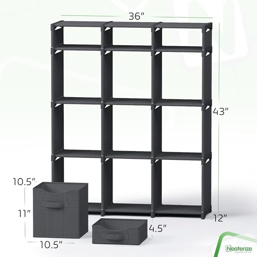 NEATERIZE Cube Storage Organizer with Storage Bins Included - The Perfect Closet Organizers and Storage Solution. Includes 12 Storage Cubes, Great For Toy Storage, Closet Storage, Clothes Storage (Pink) - Image 2