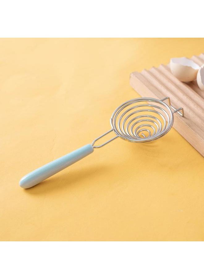 Generic - 蛋清蛋黄分离器不锈钢漏蛋白蛋液烘培分蛋鸡蛋过滤器陶瓷把手-颜色:蓝色陶瓷把手分离器 - Image 1