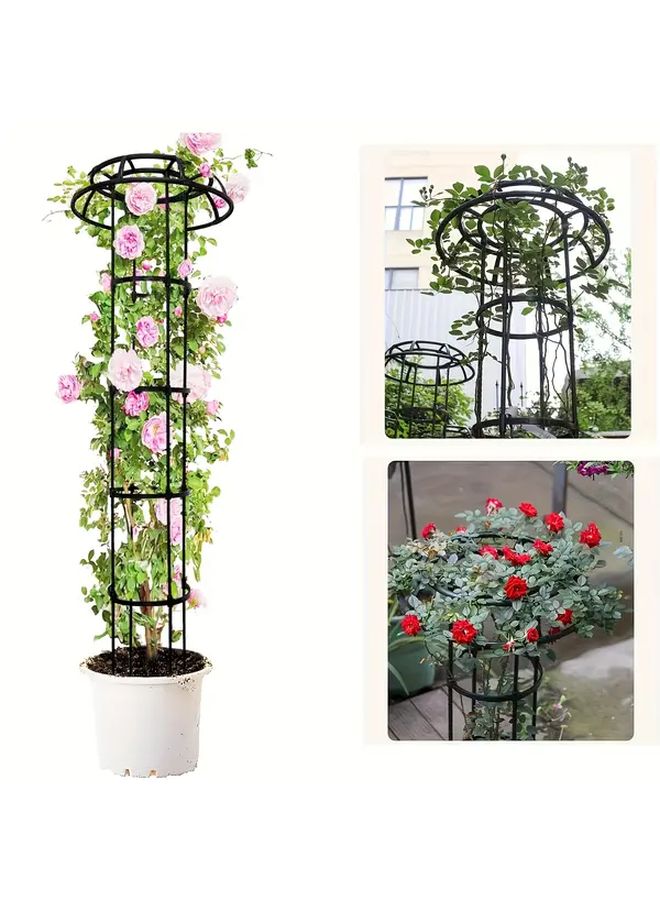 الطابق الرابع شبكة حديقة معدنية ثقيلة 3 طبقات تصميم دائري مقوس مستقيم - Image 2