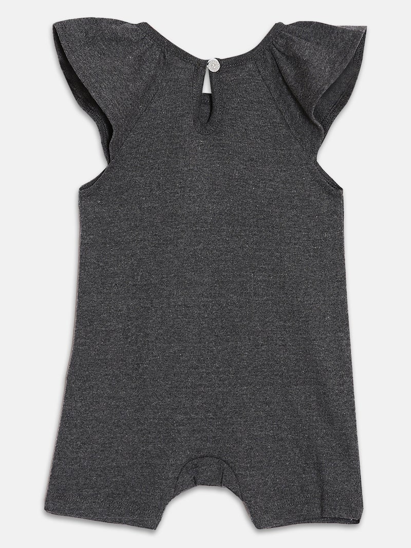 Broon Infant Girls White and Black Printed Organic Cotton Rompers Pack of 2 - Image 5