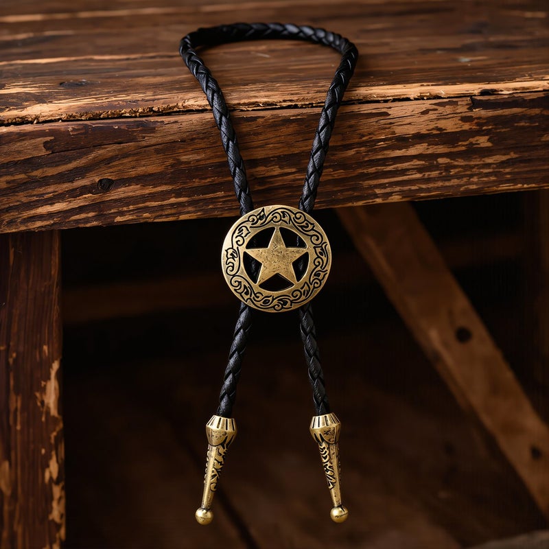 Versatile Star Bolo Tie Match With Shirt Jacket Coat All Outfit Accessory - Image 2
