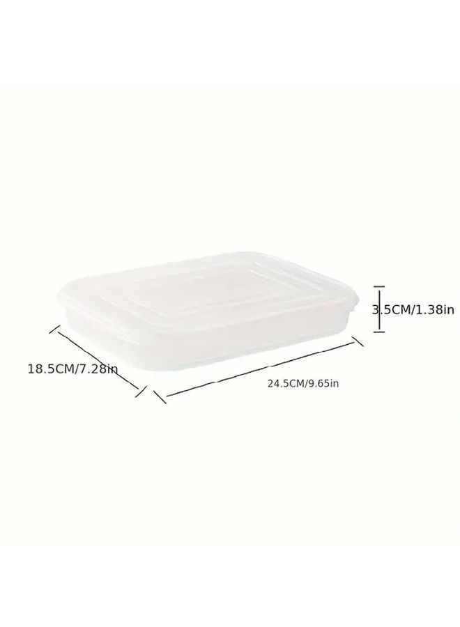 Transparent Stackable Plastic Food Storage Containers With Leakproof Silicone Lids Reusable For Fruits Vegetables Meat Kitchen Organization - Image 5