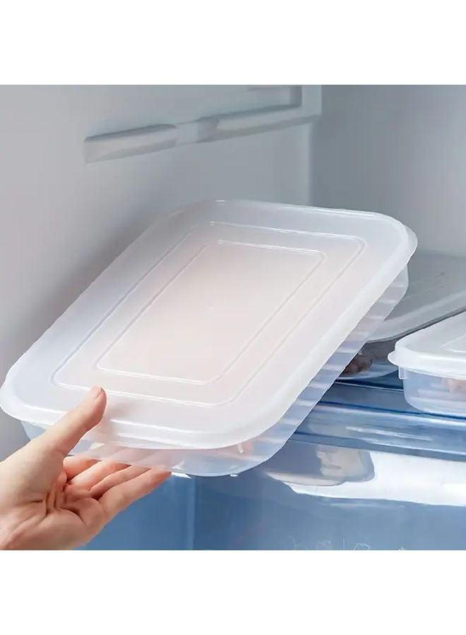 Transparent Stackable Plastic Food Storage Containers With Leakproof Silicone Lids Reusable For Fruits Vegetables Meat Kitchen Organization - Image 3