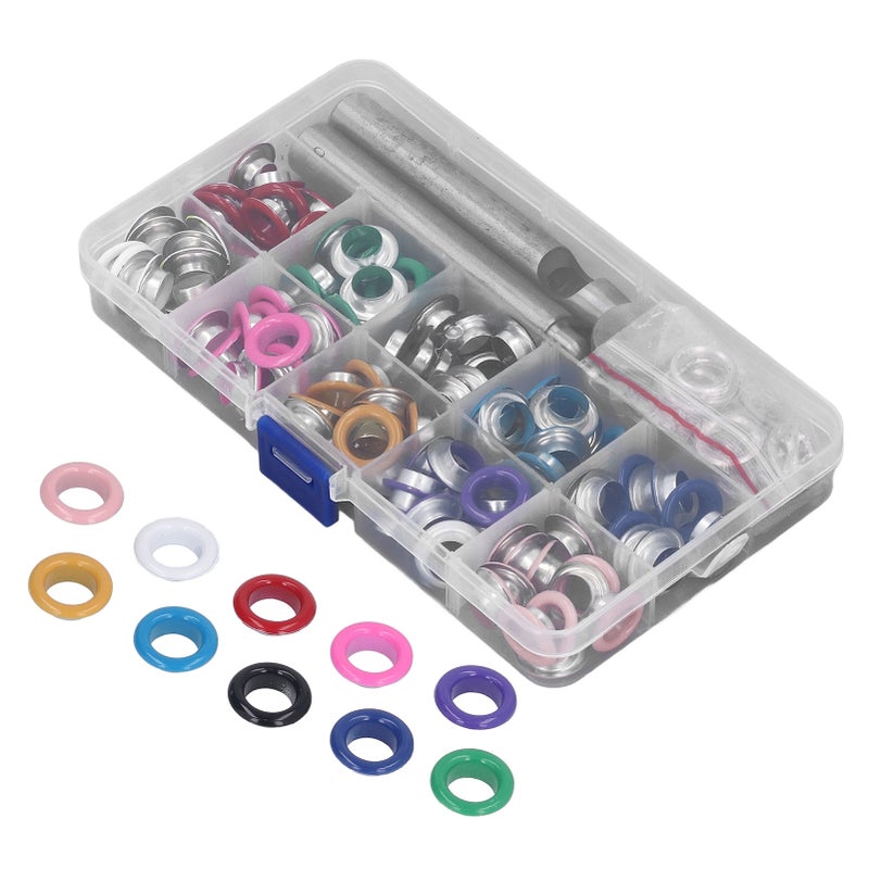 Eyelet Kit 10mm Colorful Durable Metal Wide Application Easy Installation Leather Grommets Kit for Shoes Bag Clothes - Image 3