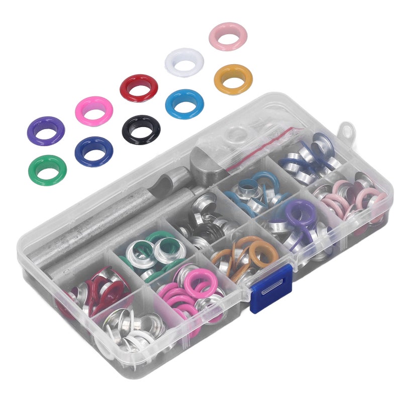 Eyelet Kit 10mm Colorful Durable Metal Wide Application Easy Installation Leather Grommets Kit for Shoes Bag Clothes - Image 5
