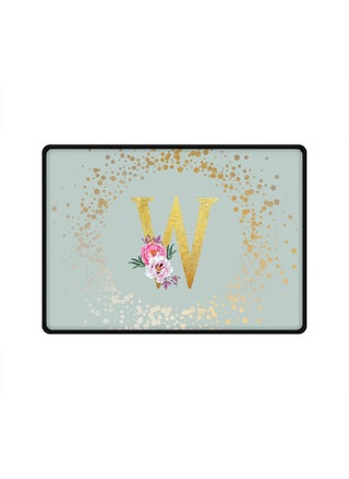 Designer Gaming Mouse Pad Anti-Skid Mousepad Large Keyboard Mouse Pad Desk Mat Custom Monogram Initial Letter Floral Pattern Alphabet - W(Light Grey) - pzsku/Z7178BEA8D0839FA6A899Z/45/_/1696070649/afc66593-8ae1-4dd1-b890-000e51feb37b