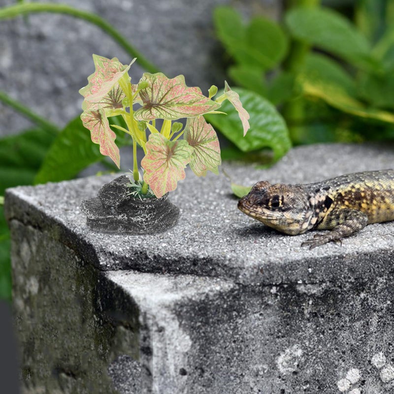 Realistic Artificial Reptile Plants with Climbing Vines for Terrarium Habitat Decor - Image 5