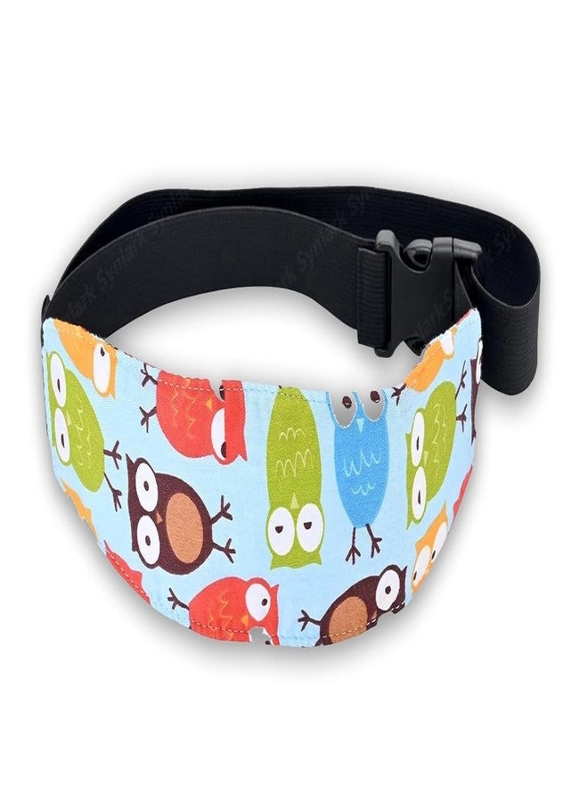 DAGDIYA Adjustable Head Band Strap Headrest for Sleeping | Comfortable & Safe Head Support for Toddlers & Kids | Ideal for Car Seats, Strollers, & High Chairs | Blue - Image 1