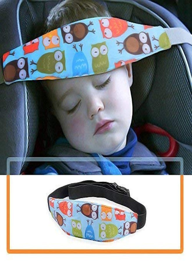 DAGDIYA Adjustable Head Band Strap Headrest for Sleeping | Comfortable & Safe Head Support for Toddlers & Kids | Ideal for Car Seats, Strollers, & High Chairs | Blue - Image 2