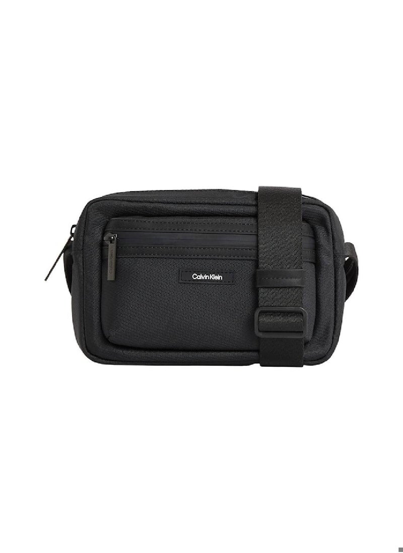 CALVIN KLEIN Men's Crossbody Camera Bag - Polyester, Black  - Image 1