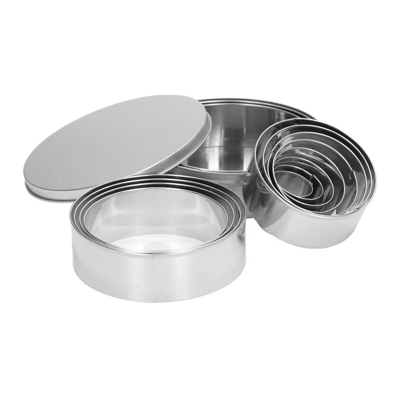 RYJ 14Pcs Cake Ring Mold Stainless Steel Round Bread Cutter Mold Cooking Accessory for Kitchen - Image 4