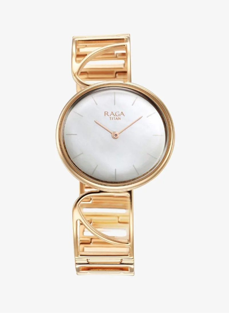 تيتان Women's Metal Analog Watch 95226WM01 - 35 mm
