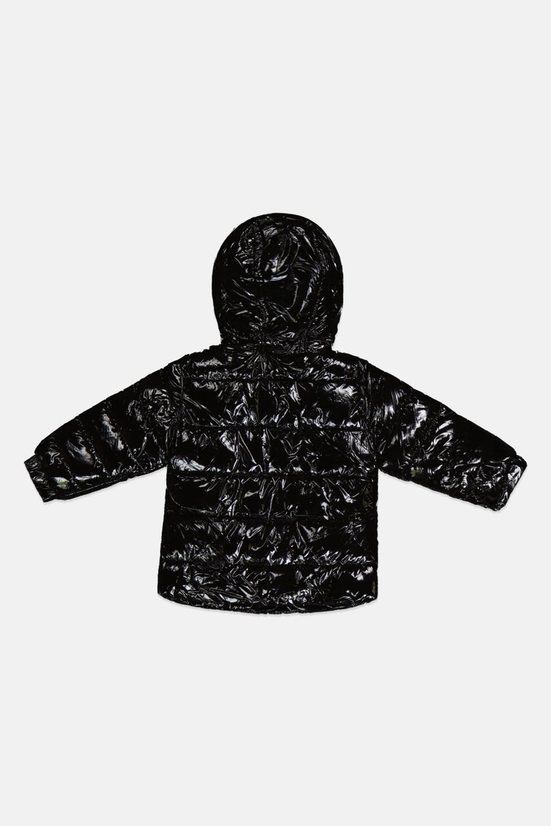 Limited Too Toddlers Girl Quilted Puffer Jacket, Black - Image 3