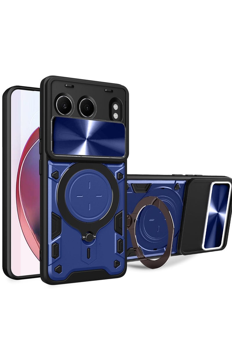 عام غطاء ون بلس نورد CE4 لايت - مقاوم عالي الجودة للصدمات، مزيج PC وTPU السيليكوني مع حلقة حامل معدنية مغناطيسية وغطاء للكاميرا.