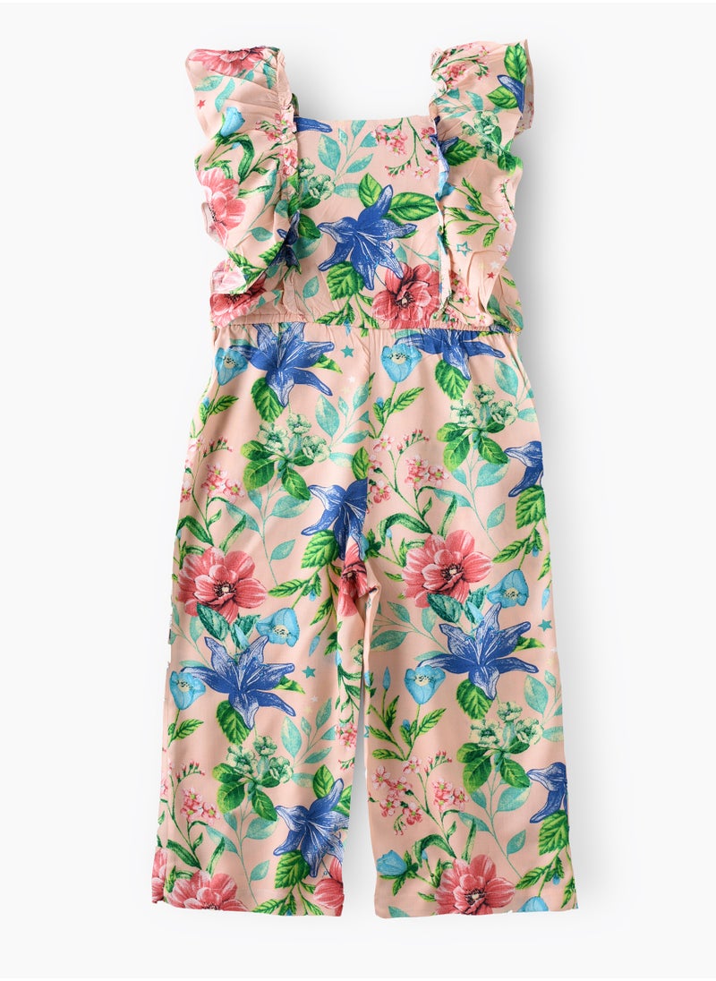 Jelliene - Sunshine Twirls: Girls' Jumpsuit Breezy Comfort & Playful Fun - Image 1