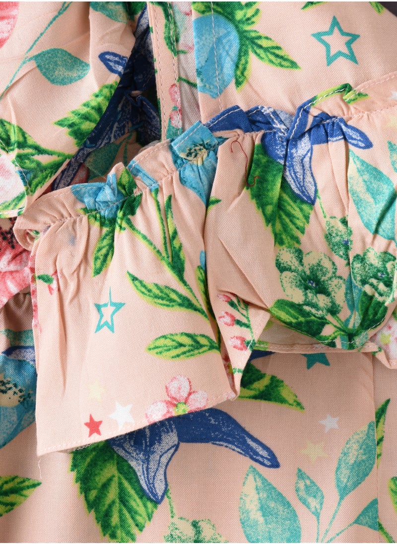 Jelliene - Sunshine Twirls: Girls' Jumpsuit Breezy Comfort & Playful Fun - Image 1