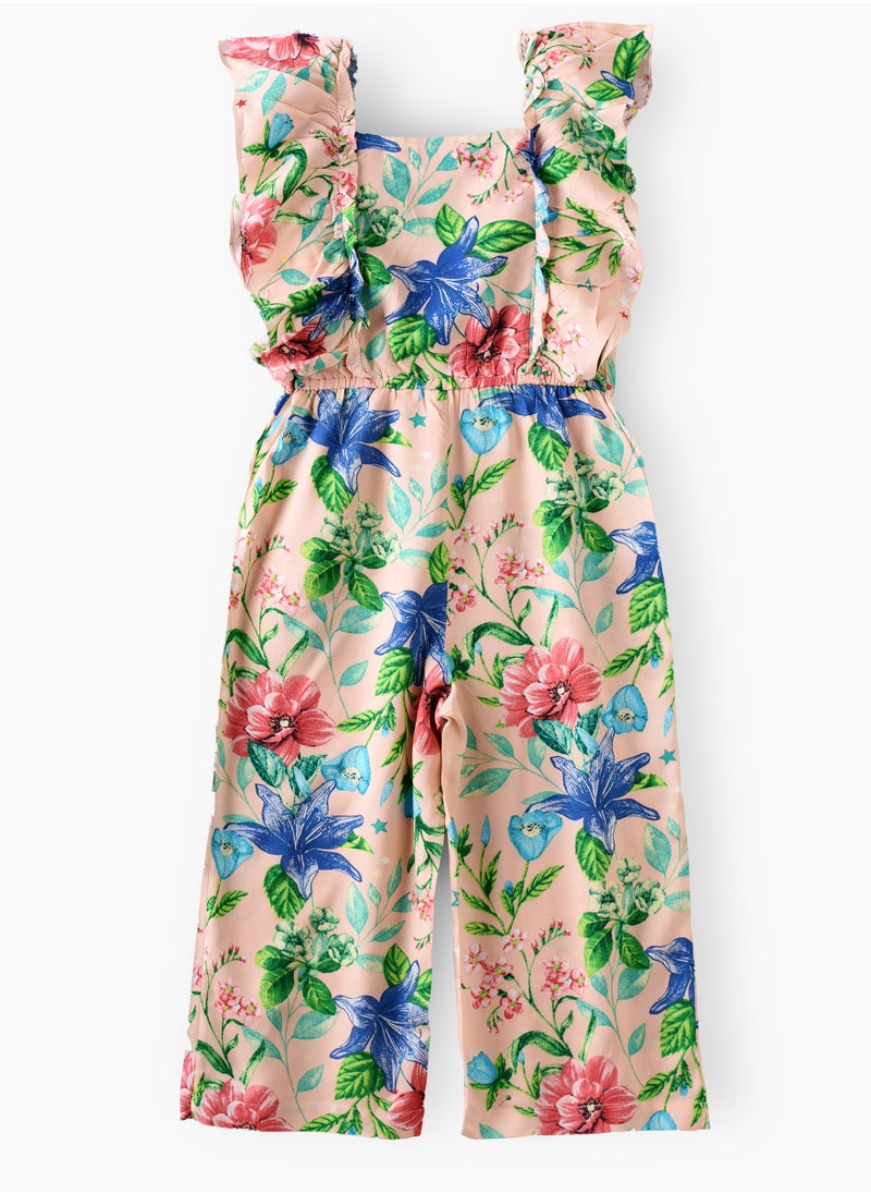 Jelliene - Sunshine Twirls: Girls' Jumpsuit Breezy Comfort & Playful Fun - Image 1