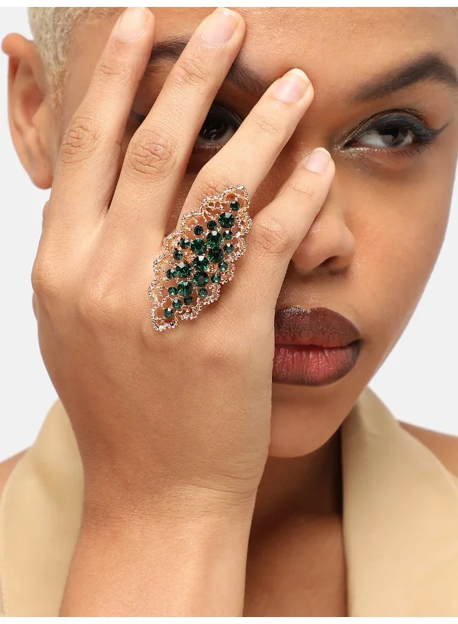 SOHI Party Artificial Cocktail Ring Jewellery