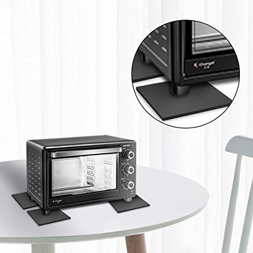 Melife Neoprene Rubber Mats, 6"x 6" Adhesive Foam Padding Weather Stripping Non-Slip Furniture Pads Black Rubber Insulation Anti-Vibration Pads (6 Pack) - Image 4