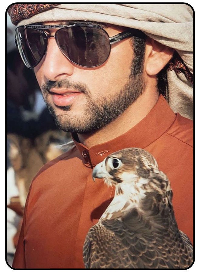 AMINA ALSHEBLI Protective Case Cover For Apple iPad Air Pro 10.5 Inch 2017 Sheikh Hamdan & Eagle - Image 1