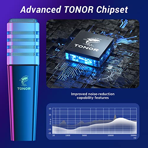 TONOR USB Gaming Microphone, RGB Streaming Microfono Set, PC Podcast Recording Computer Mic for PS4/5, Discord, Twitch, Cardioid Condenser Mic with Adjustable Boom Arm Stand TC30S+ - Image 2