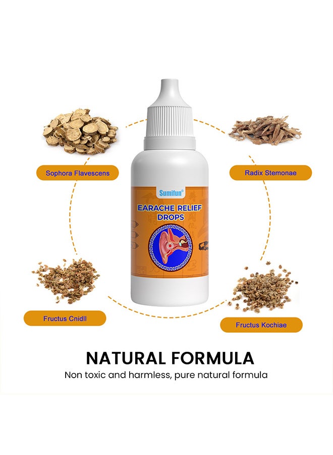 سوميفون تخفيف الاذن قطرات 20 مل، إزالة الاذن، تخفيف الاذن، صيغة عمل سريع لأصوات الاذن، اكتحام الاذن، و اضطراب الاذن الطائرة، قطرات الاذن المضادة للبكتيريا لصحة قناة الاذن وتنظيف - Image 3
