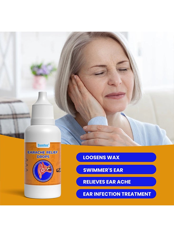 سوميفون تخفيف الاذن قطرات 20 مل، إزالة الاذن، تخفيف الاذن، صيغة عمل سريع لأصوات الاذن، اكتحام الاذن، و اضطراب الاذن الطائرة، قطرات الاذن المضادة للبكتيريا لصحة قناة الاذن وتنظيف - Image 5