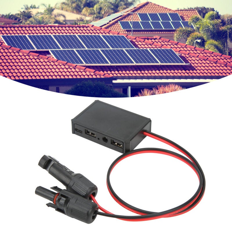 Solar Panel Adapter: 10AWG & 14AWG Copper Wire, Plug And Play, Multi-Interface Solar Charger - Wide Compatibility Portable Power for Outdoor Camping, Phone Charging, Portable Power Stations - Image 5