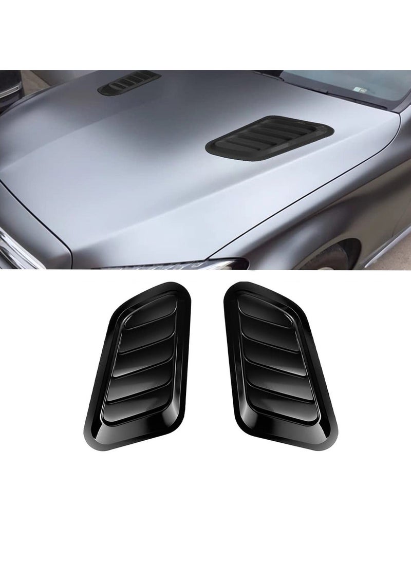 Generic Car Hood Sticker False Vents, 2pcs Universal Hood Decoration Air Vents for Car Hood Cover, Bonnet Vent Decal Air Intake Trim Cover  - Image 1