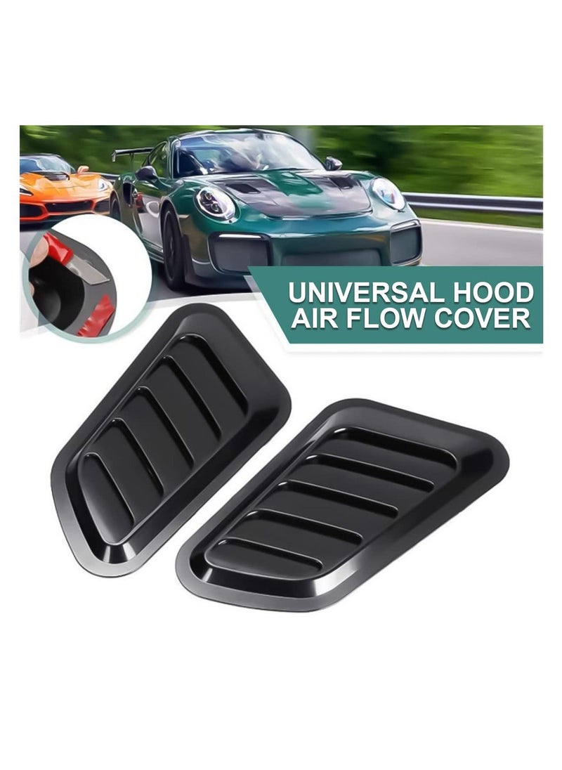 Generic Car Hood Sticker False Vents, 2pcs Universal Hood Decoration Air Vents for Car Hood Cover, Bonnet Vent Decal Air Intake Trim Cover  - Image 4