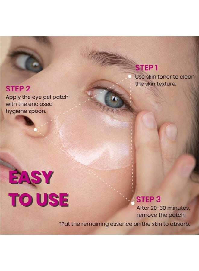Calcium Volume Multi Balm Stick + Collagen Eye Patches, Anti Wrinkle Calcium Collagen Facial Stick, Hydrating Lifting Skin Barrier Repair Stick, Under Eye Masks for Puffiness, Dark Circles & Fine Lines Skincare Set - Image 4