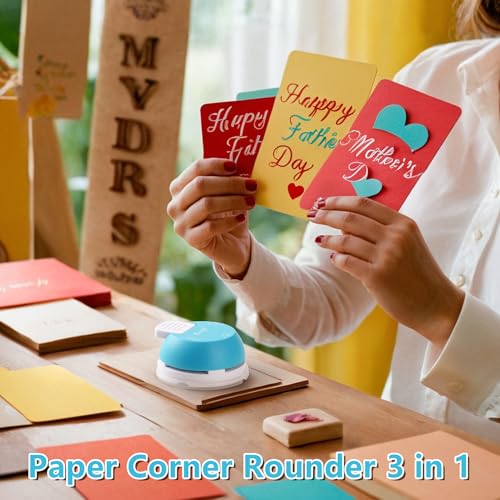 Ecraft Paper Corner Rounder Punch : 3 in 1 (R4mm, R7mm, R10mm) - Corner Cutter for Paper Crafts, Laminate, Photo, DIY, Card Making and Scrapbooking - Image 2