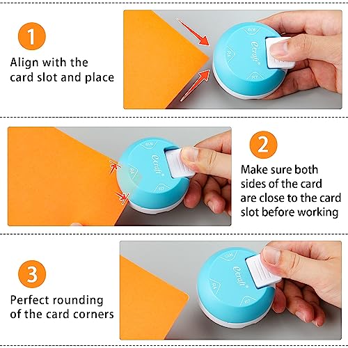 Ecraft Paper Corner Rounder Punch : 3 in 1 (R4mm, R7mm, R10mm) - Corner Cutter for Paper Crafts, Laminate, Photo, DIY, Card Making and Scrapbooking - Image 5