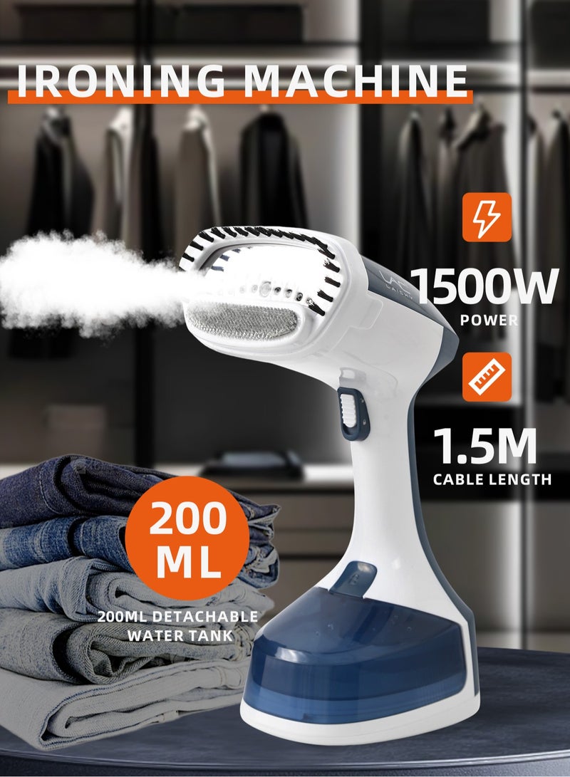 LAC LAICHY 1500W Handheld Garment Steamer | 20g/min Steam Rate | 200ML Tank | Portable Wrinkle Remover Iron for Clothes/Home/Travel  - Image 1