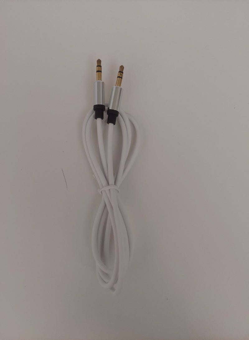Flamingo Aux Cable Flamingo 3.5mm Audio Cable White Colour