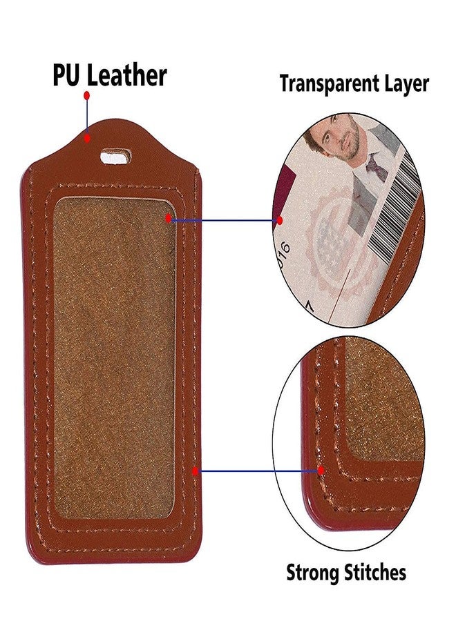 ANG Combo Pack of PU Leather ID Badge Holder Card Case with Retractable Reel Pulley YOYO (Made in India) - Image 4