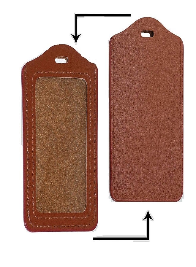 ANG Combo Pack of PU Leather ID Badge Holder Card Case with Retractable Reel Pulley YOYO (Made in India) - Image 5